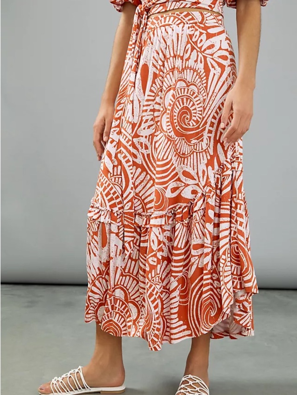 Anthropologie Bodhi Midi Skirt
